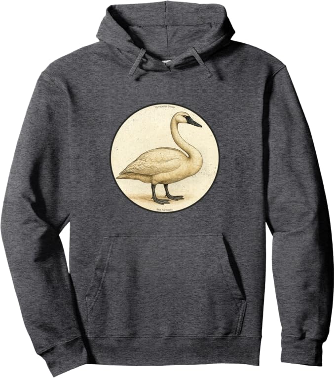 Retro Trumpeter Swan Hoodie – Vintage Bird Design Sweatshirt