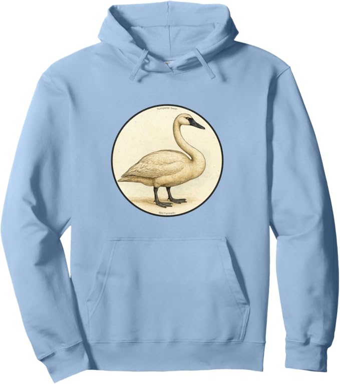 Retro Trumpeter Swan Hoodie – Vintage Bird Design Sweatshirt