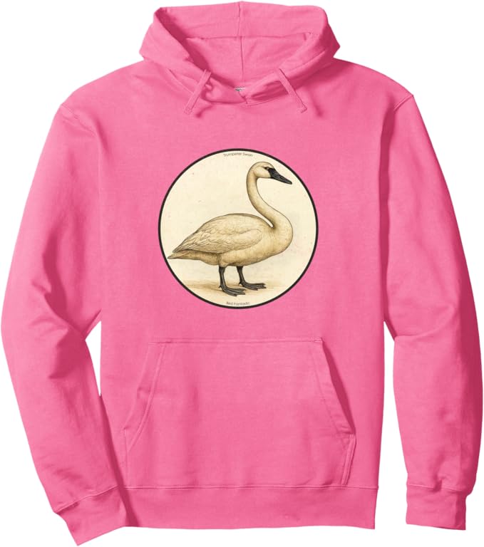 Retro Trumpeter Swan Hoodie – Vintage Bird Design Sweatshirt