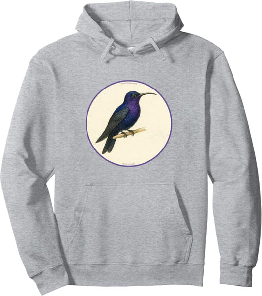 Retro Violet Sabrewing Hoodie – Vintage Bird Design Sweatshirt