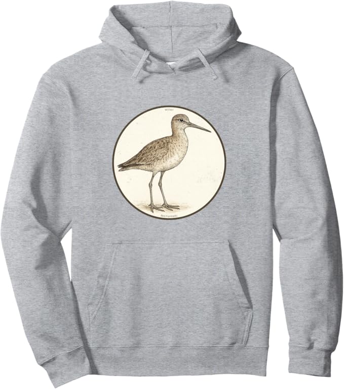 Retro Willet Hoodie – Vintage Bird Design Sweatshirt