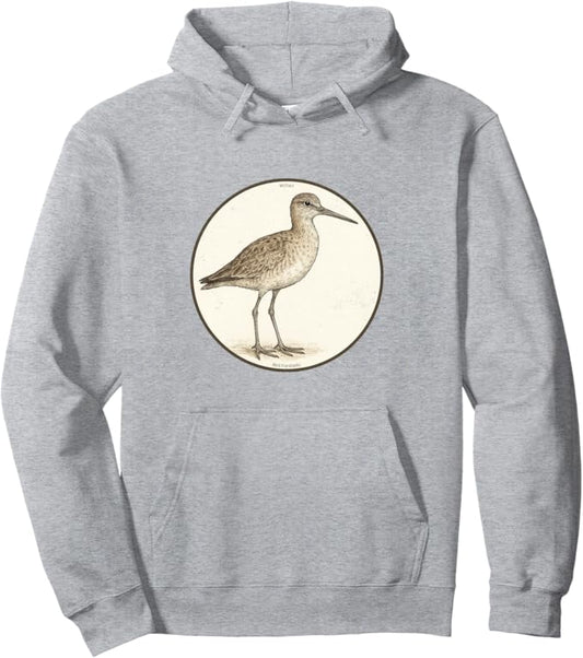 Retro Willet Hoodie – Vintage Bird Design Sweatshirt