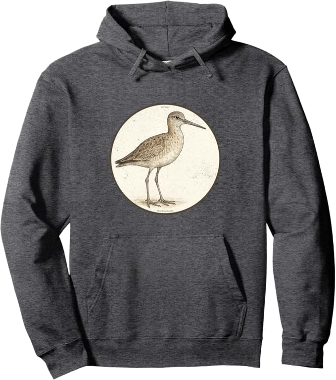 Retro Willet Hoodie – Vintage Bird Design Sweatshirt