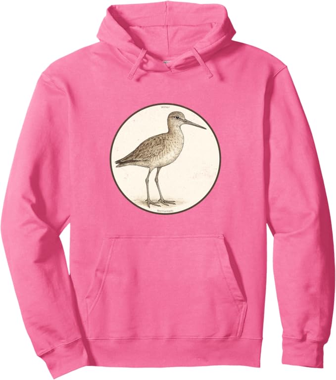 Retro Willet Hoodie – Vintage Bird Design Sweatshirt