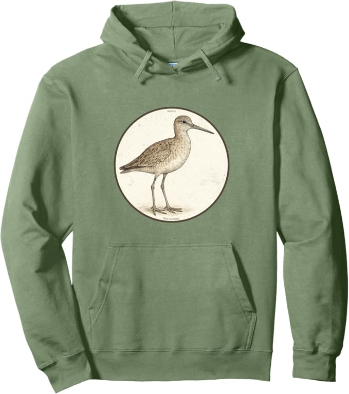 Retro Willet Hoodie – Vintage Bird Design Sweatshirt