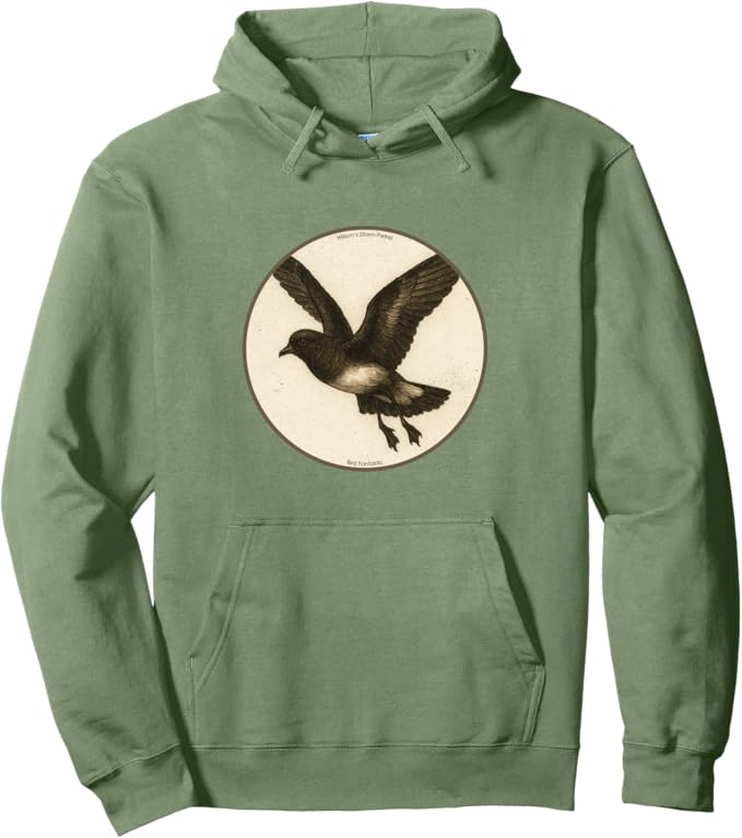 Retro Wilson's Storm-Petrel Hoodie – Vintage Bird Design Sweatshirt