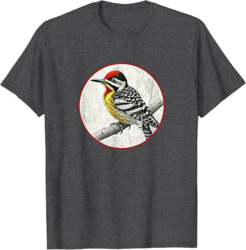 Yellow-Bellied Sapsucker T-Shirt Retro Design by Bird.fan