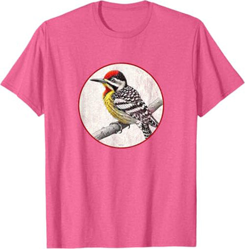 Yellow-Bellied Sapsucker T-Shirt Retro Design by Bird.fan