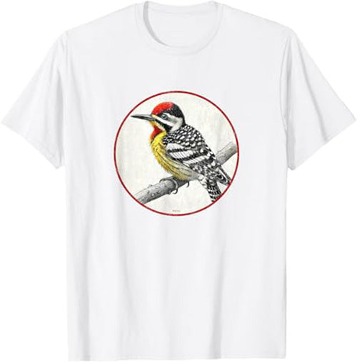 Yellow-Bellied Sapsucker T-Shirt Retro Design by Bird.fan