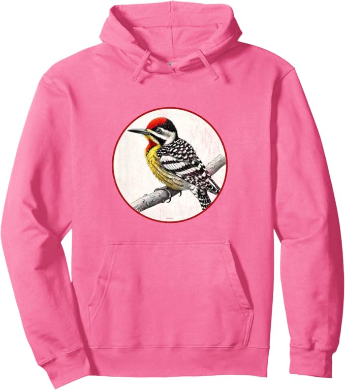 Retro Yellow-Bellied Sapsucker Hoodie – Vintage Bird Design Sweatshirt