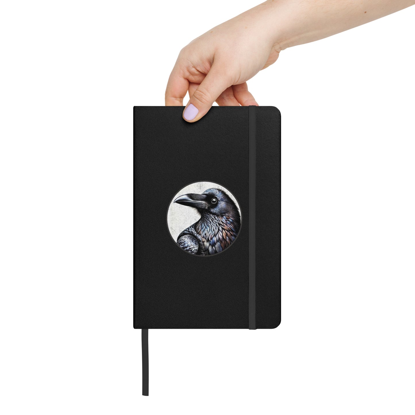 Common Raven Birding Journal Hardcover Notebook by Bird.fan