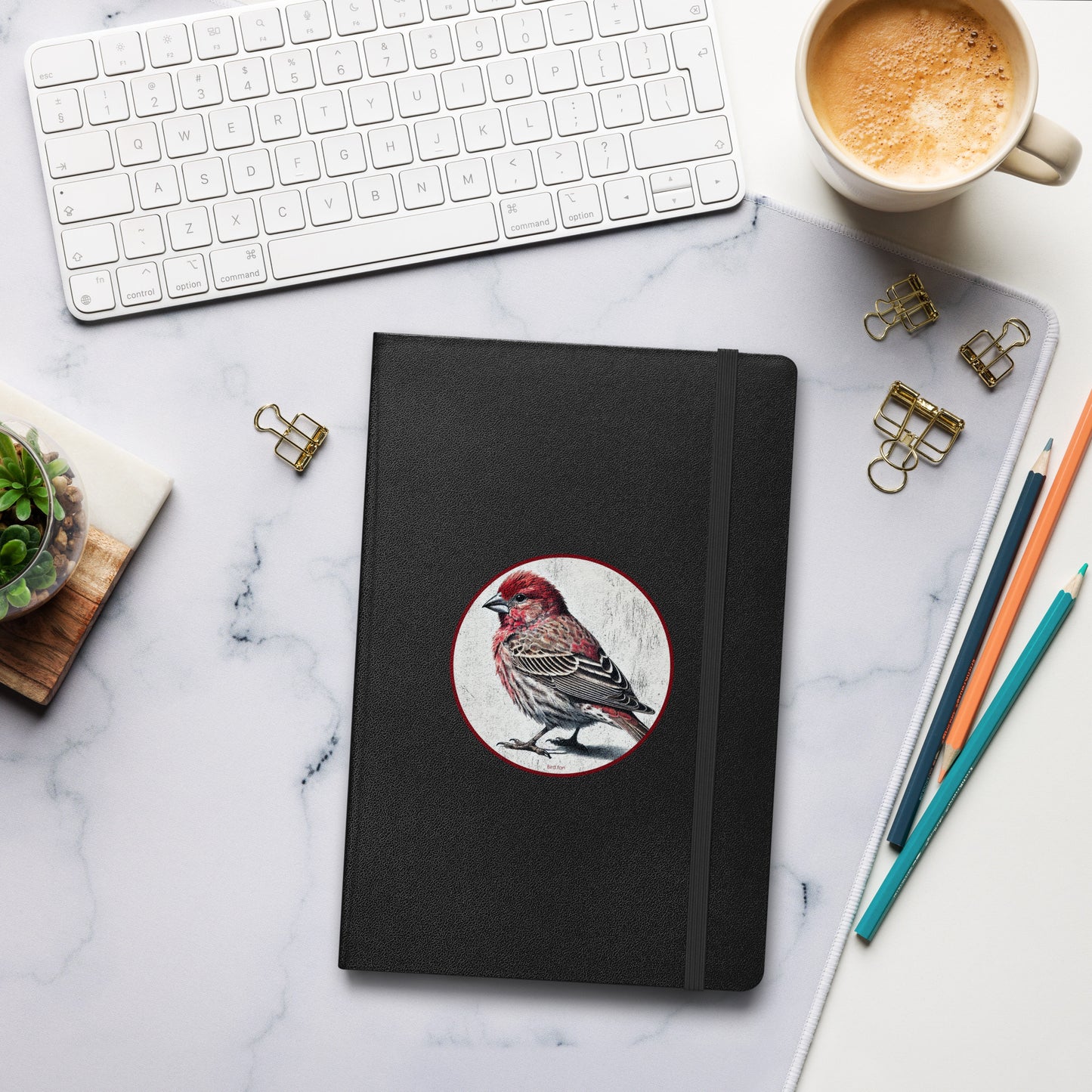 House Finch Birding Journal Hardcover Notebook by Bird.fan