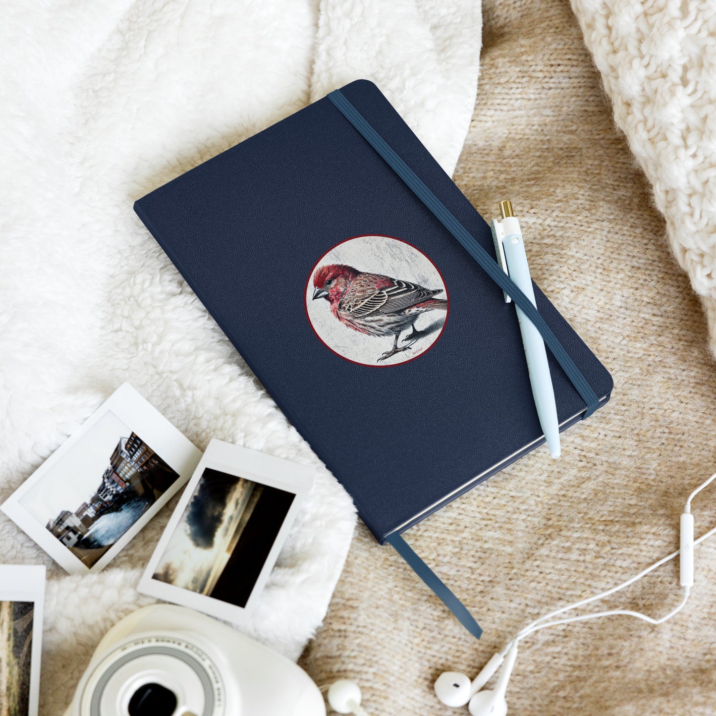 House Finch Birding Journal Hardcover Notebook by Bird.fan