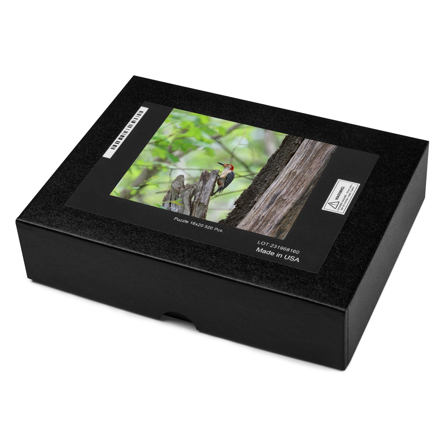 Red-Bellied Woodpecker 520 Piece Jigsaw Puzzle | Original Bird Photography | by Bird.Fan