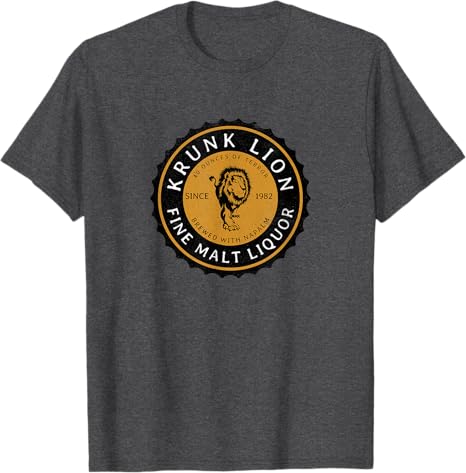Retro Krunk Lion Fine Malt Liquor “Brewed with Napalm” T-Shirt | Graphic Tee
