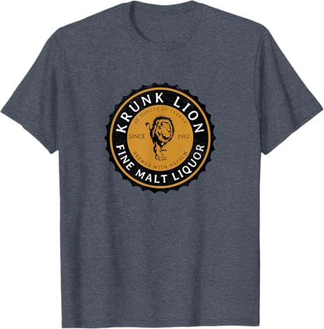 Retro Krunk Lion Fine Malt Liquor “Brewed with Napalm” T-Shirt | Graphic Tee