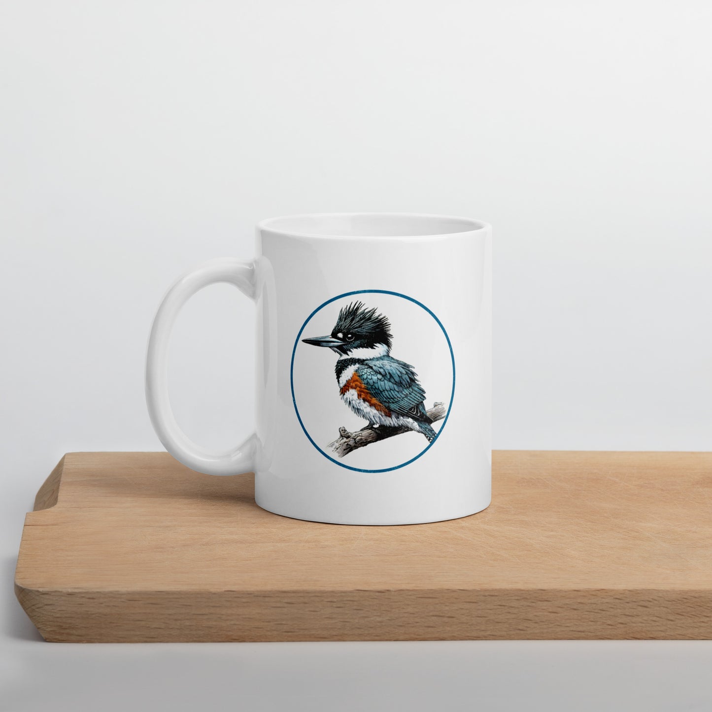 Belted Kingfisher Coffee Mug 11oz by Bird.fan