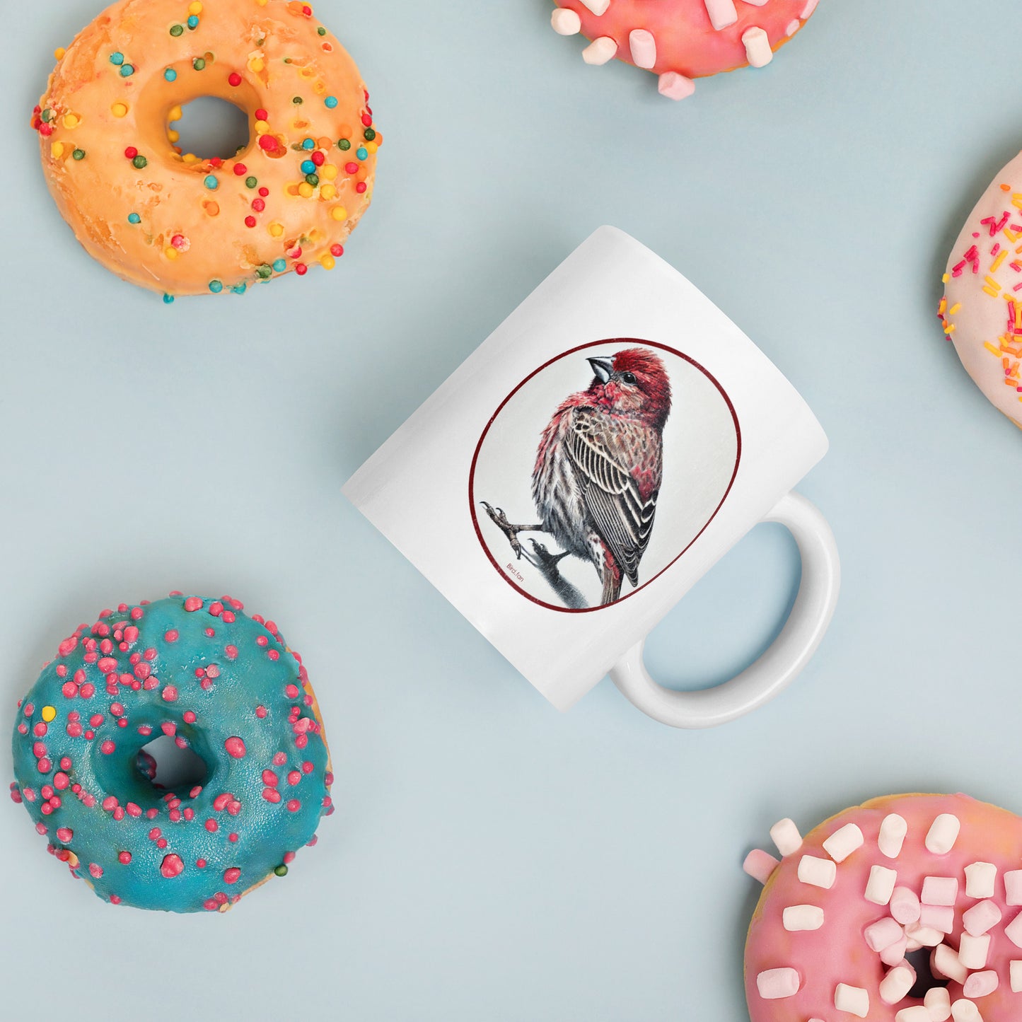 House Finch Coffee Mug 11oz by Bird.Fan